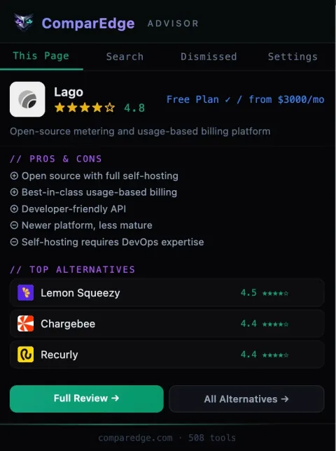 ComparEdge Advisor dark mode